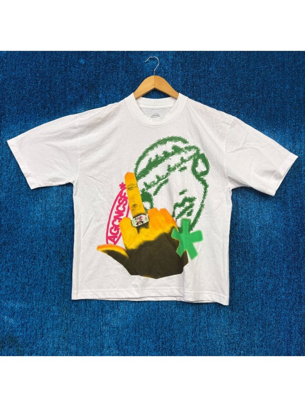 AG Club Rap Tour White Crop Top Size Medium